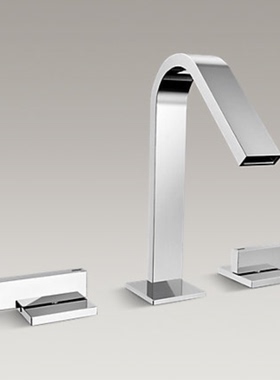 科贝拉勒萝瑞K-14661T-4-CP洗脸盆台盆面盆双把三孔分体冷热龙头