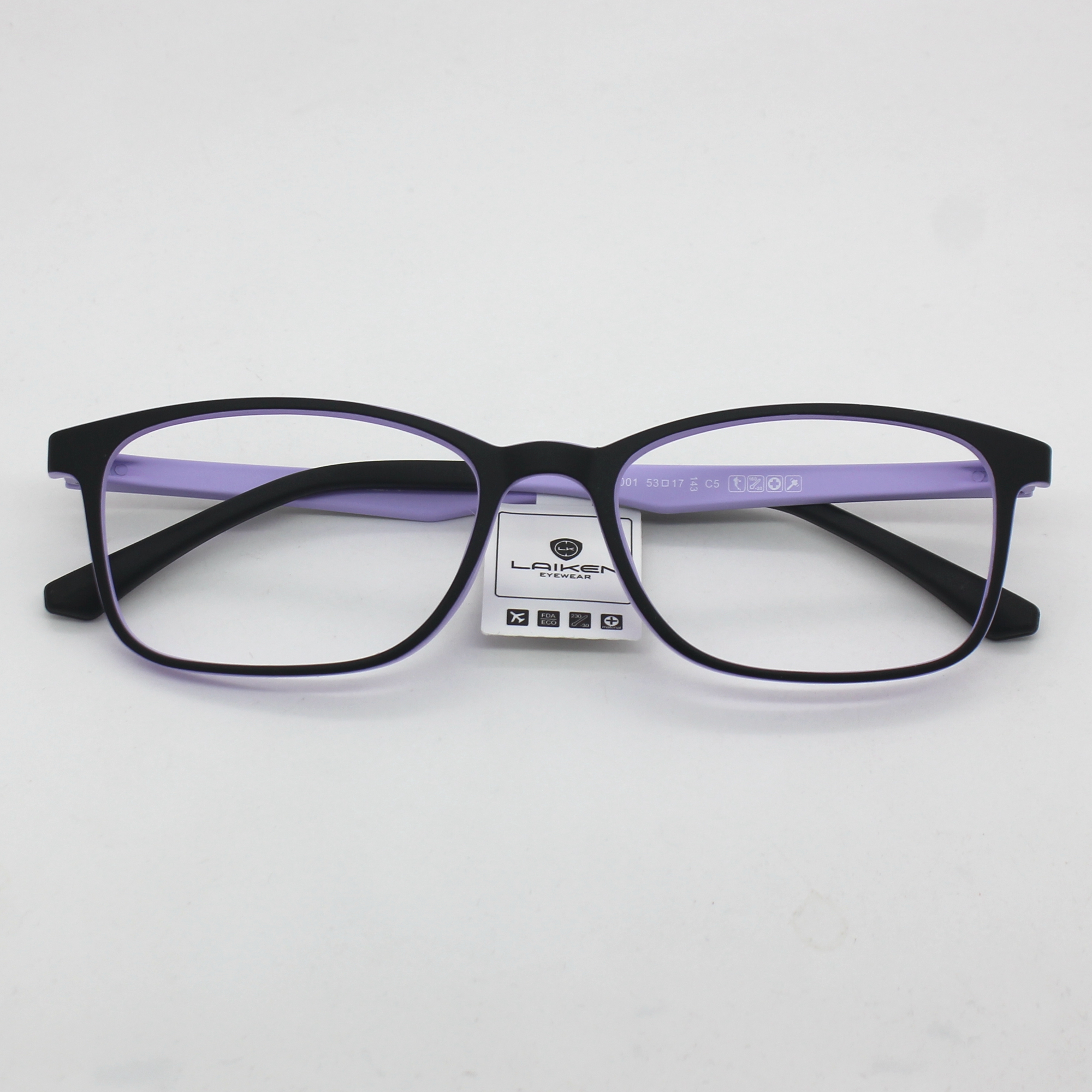 超轻LAIKEN莱肯全框近视眼镜架男