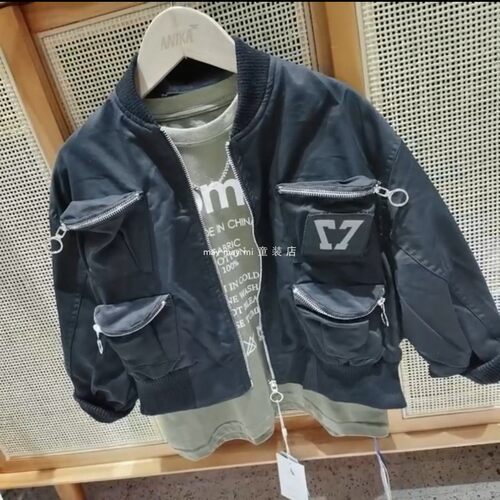 ANIKA品牌童装 秋冬  中性款中大童 短装夹克外套