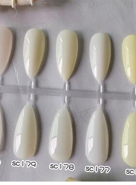 美甲光疗胶大容量百搭指甲胶乳白色奶白色透粉透白色奶黄色甲油胶