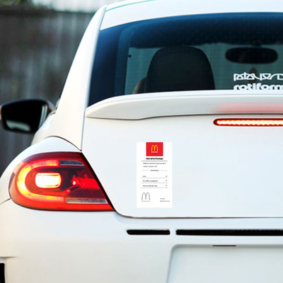 麦当劳清单骑行车贴个性创意搞笑麦当劳点餐票公路车山地车贴纸