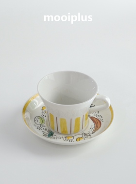 瑞典/中古｜Rorstrand Granada缤纷果园手绘果蔬茶杯 / mooiplus