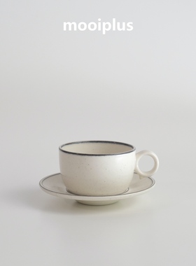 瑞典/中古｜Gustavsberg Birka中古白色咖啡杯餐盘 / mooiplus