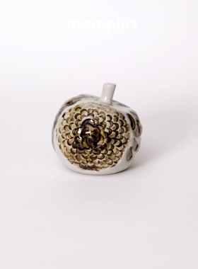 芬兰/中古｜Arabia GOG 稀有 植物浮雕图案 苹果 摆件 9*8.5cm