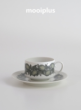 芬兰/中古｜Arabia Citrus夏日青柠中古咖啡杯/ mooiplus