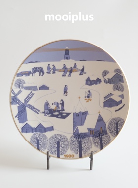 芬兰/中古｜Arabia圣诞节 冬季雪景 纪念年盘 装饰盘 / mooiplus