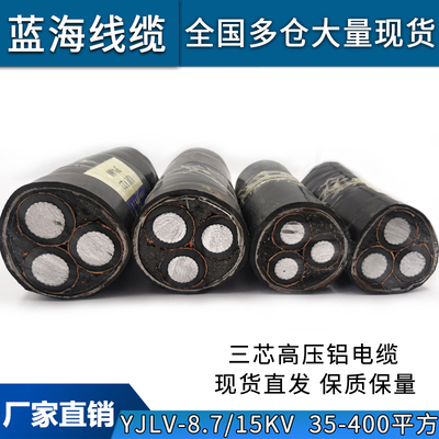 国标YJLV22铝芯高压地埋电缆