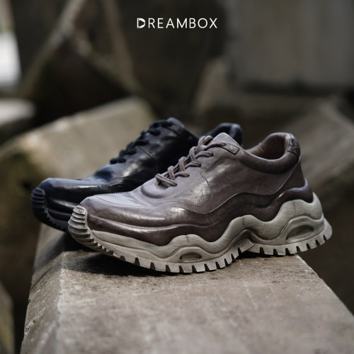 DREAMBOX舒适透气马皮厚底老爹鞋