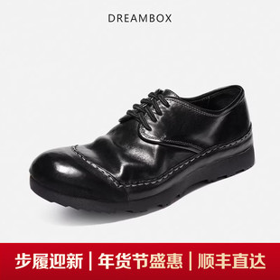DREAMBOX钧博防滑耐磨包头水洗马皮男士皮鞋舒适徒步户外休闲鞋