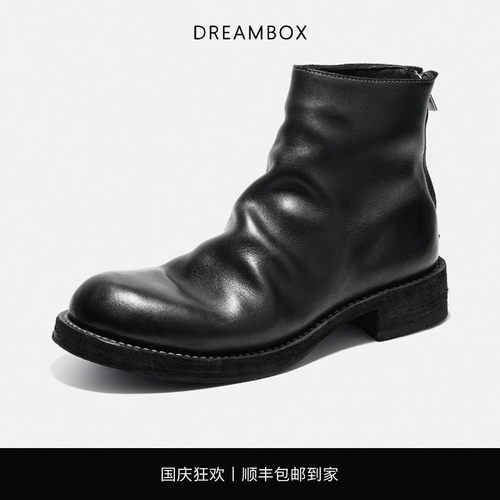 钧博加绒保暖纯手工皮靴
