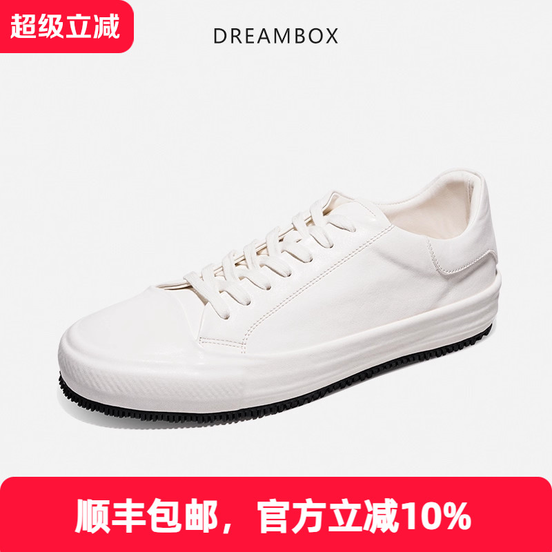 dreambox夏季透气高档马皮小白鞋