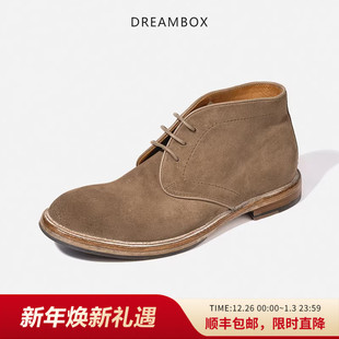 DREAMBOX钧博中帮马丁靴2025秋冬新款 靴子 反绒皮男靴英伦复古男士