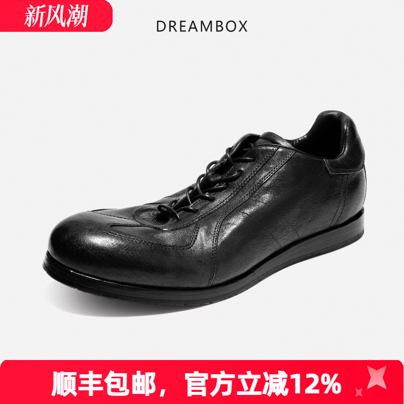 钧博水洗马皮纯手工德训鞋