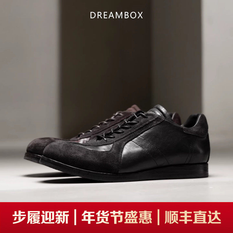 DREAMBOX钧博水洗马皮舒适透气德训鞋英伦复古休闲软皮手工男鞋,流行男鞋,德训鞋,淘宝优惠券,粉丝福利购,淘宝优惠卷