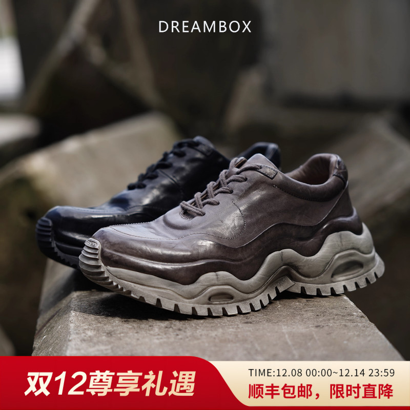 博舒适透气马皮厚底老爹鞋