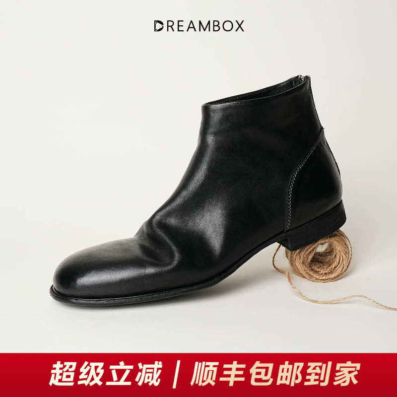 水洗马皮秋冬新款男士靴子
