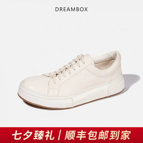 DREAMBOX马皮纯手工小白鞋