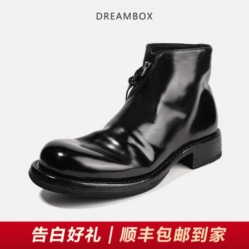 钧博马臀皮高级感切尔西靴