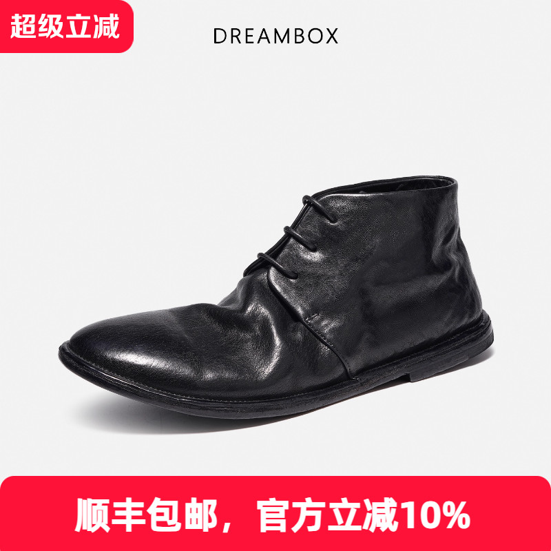 钧博2025新款石水洗马皮短靴