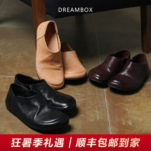 钧博纯手工水洗马皮穆勒鞋