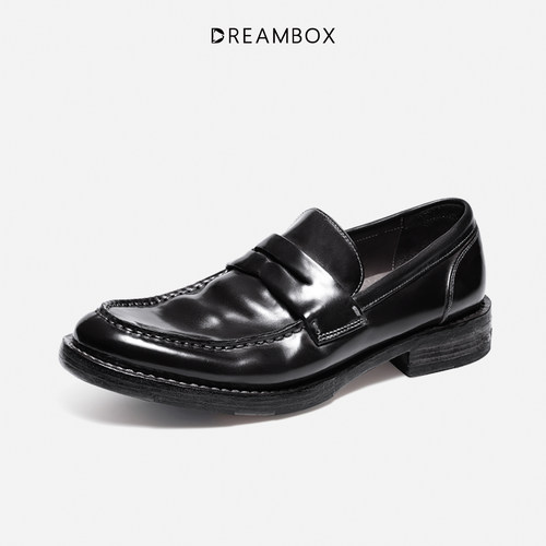 DREAMBOX高档马臀皮商务乐福鞋