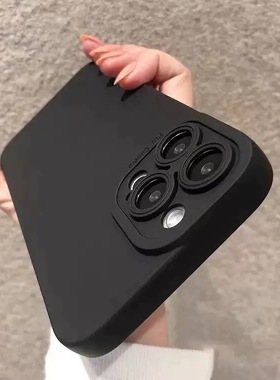 磨砂1215plus黑色14proiphone13promax简约保硅胶15xsmax机壳男女11纯色适用xs护套14手苹果xr防摔感高级全包