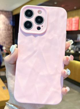 保护小众11褶皱适用苹果/xs1213pro创意肤感个性多巴胺iPhone15promax壳高级款14promaxxr手机矽胶同配色网红