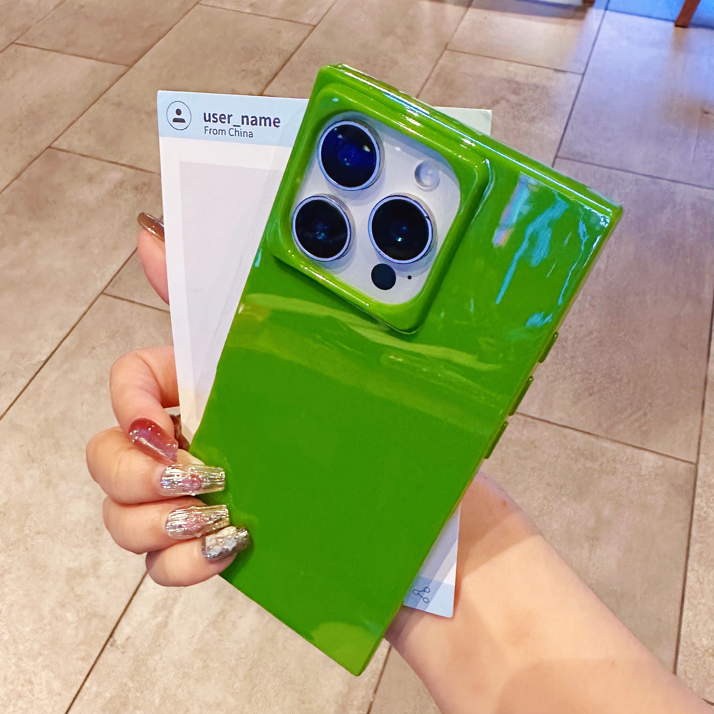 苹果16promax芥末绿防摔手机壳