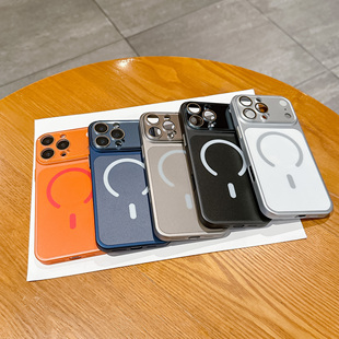 适用苹果16promax手机壳新款秒变17大视窗15镜头全包14磨砂防摔保护套iPhone17promax磁吸ip13高颜值女款硬壳