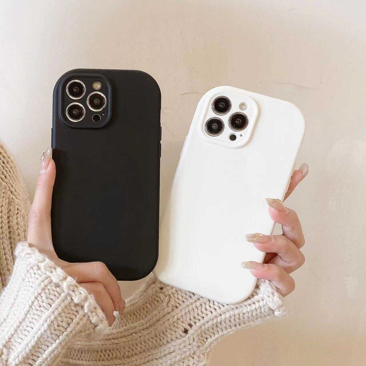 12磨砂胖墩墩硅胶苹果简约手机壳