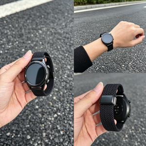 适用华为gt4/gt3手表watch5/4/gt2pro尼龙编织卡扣gt65手表磁吸带