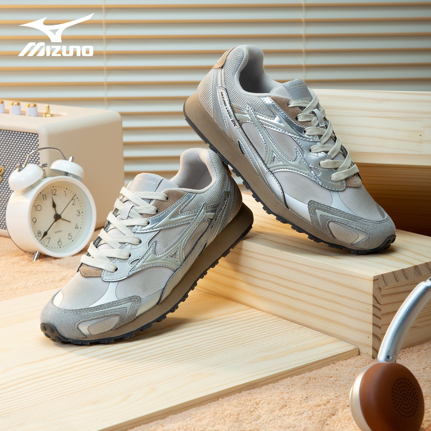 美津浓复古德训鞋男女款2026春季上新情侣同款轻质透气运动休闲鞋