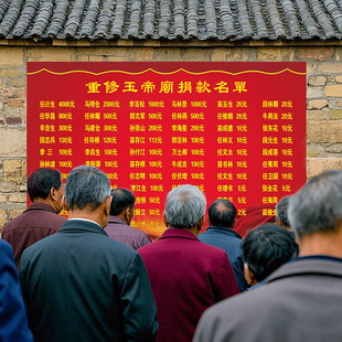 人名榜单功德榜芳名榜光荣榜示自愿捐款捐助公示祭祀氏家族名册清