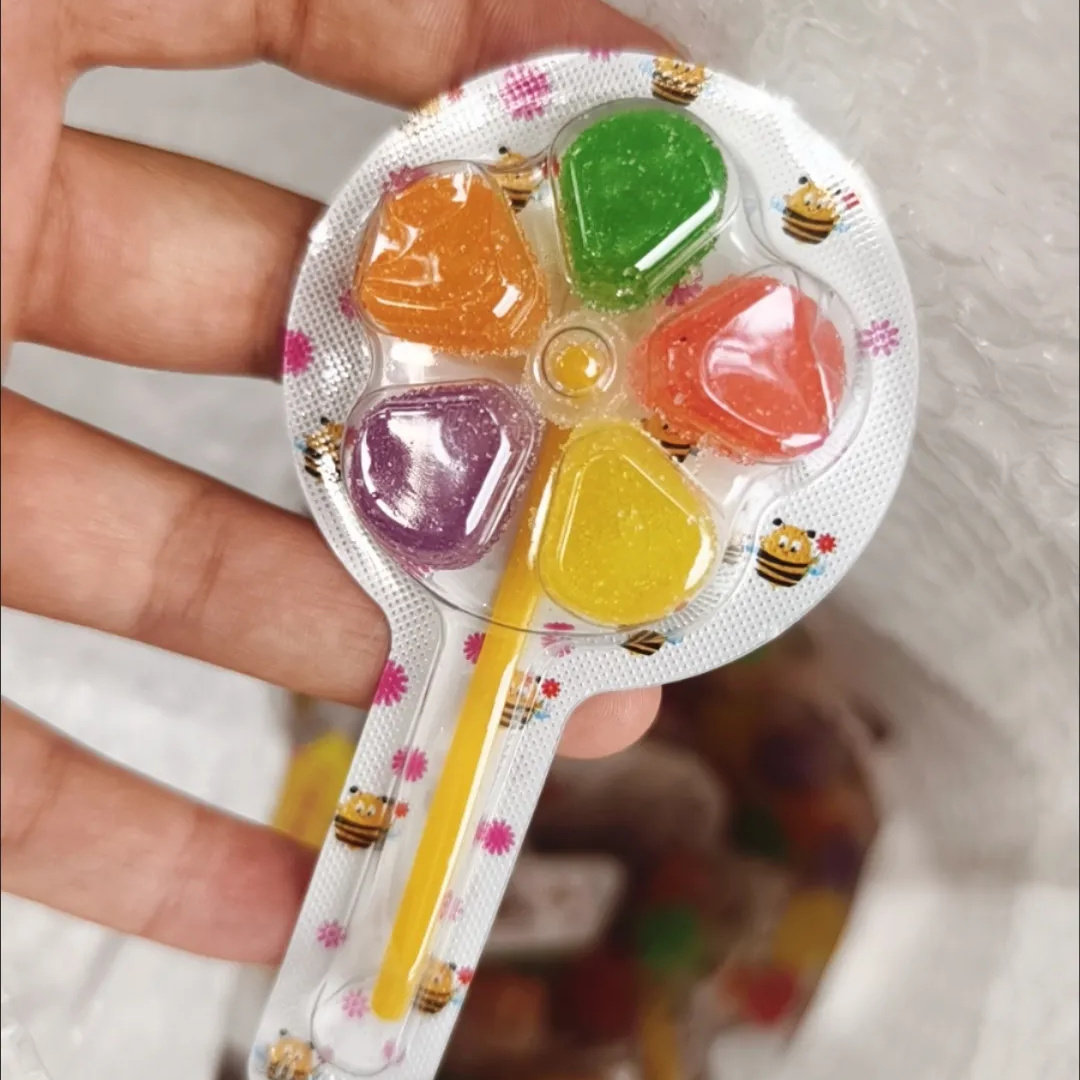 卡通儿童风车软糖棒棒糖批发网红休闲零食水果味软糖糖果