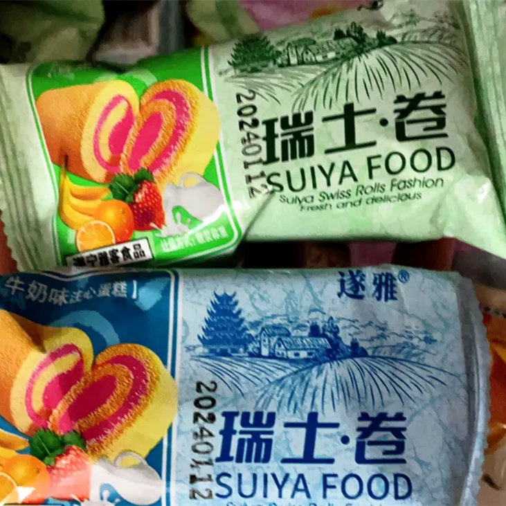 蜀闽瑞士卷混搭口味休闲零食混装礼盒网红整箱草莓味面包蛋糕