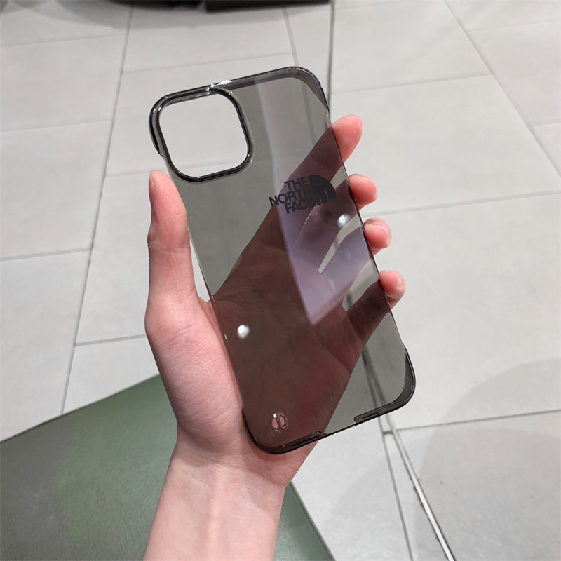 透明ins适用于苹果15ProMax手机壳iPhone14潮牌11男女12硬xs半包无边框裸机手感xr保护套17 plus情侣13北面16