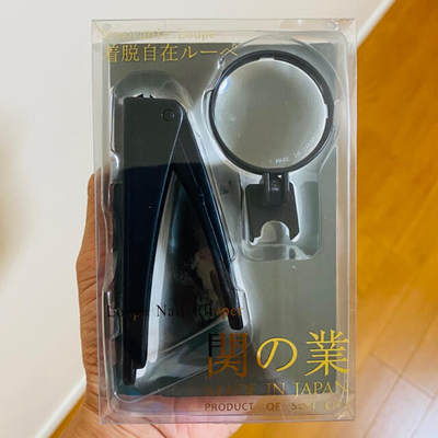 日本产长谷川刃物指甲刀可拆卸放大镜指甲钳修剪放大手脚指甲家用