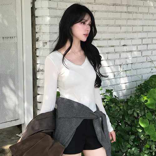 韩国代购天丝羊毛t恤薄款透气女