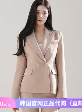 春秋高档西装外套通勤气质女装arima官网韩国代购双排扣修身上衣