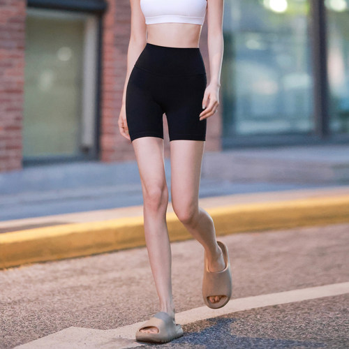 Beemen高腰无痕舒适裸感三分裤