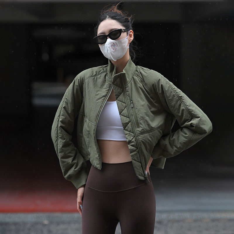 Beemen防泼溅秋冬季健身外穿棉服