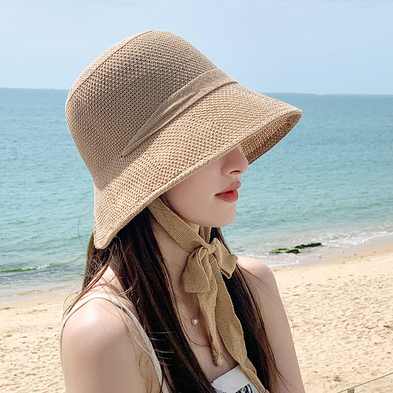 新款气质盆帽女夏防紫外线遮阳帽