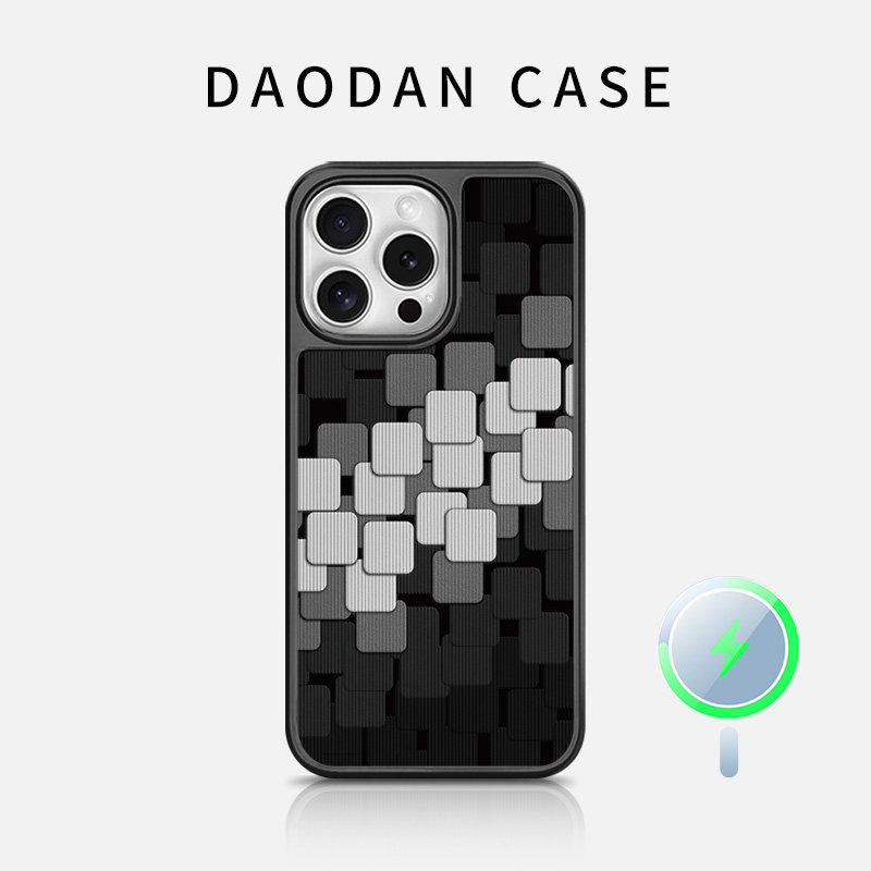 适用于苹果iphone17promax磁吸16手机壳ip15plus女14黑白格13镜头全包紫色散热防摔12情侣个性简约保护套新款