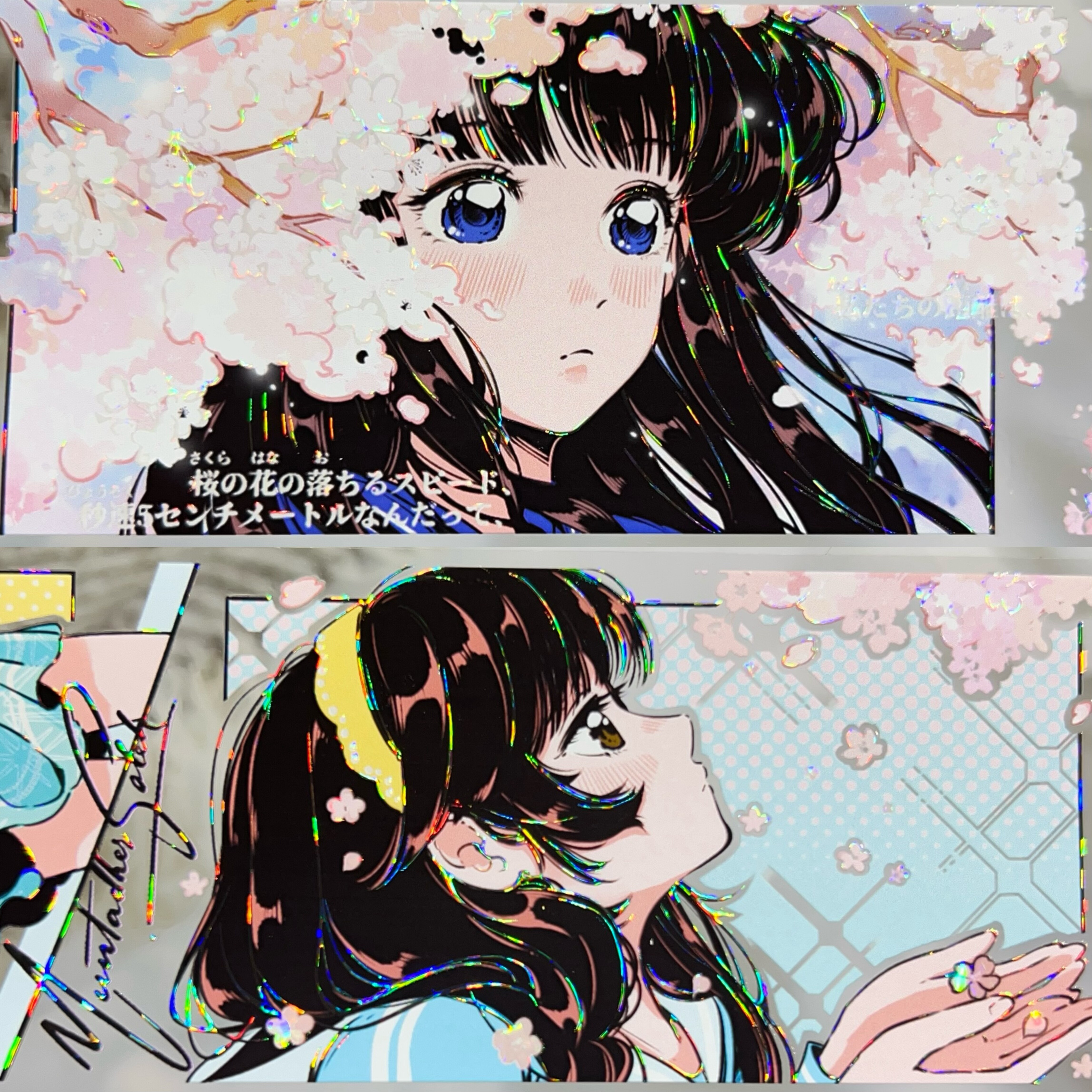 照汐 风见幸山人物PET贝壳光胶带二次元少女漫画手帐咕卡流麻素材