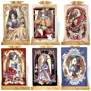 狮子太太 Shine白雪公主透卡珠光异形卡特材小卡明信片手帐周边集