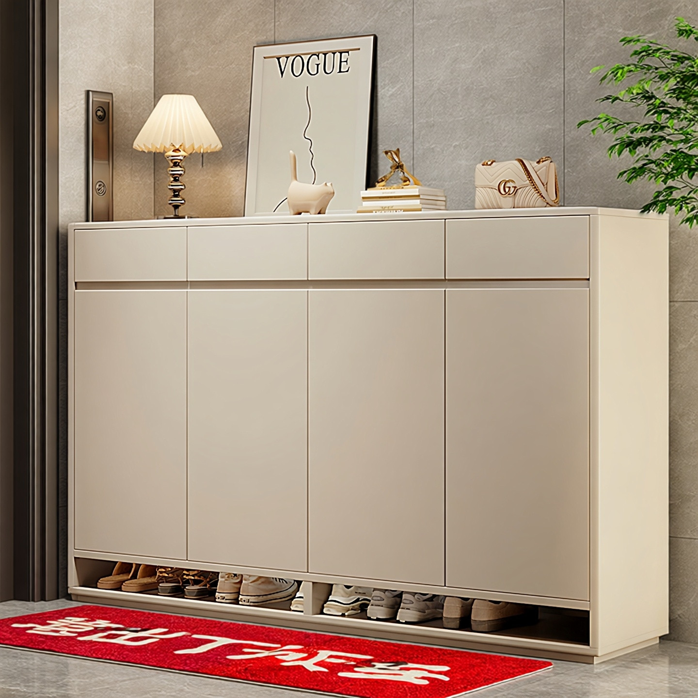 家用门口2025新款超大防尘鞋柜