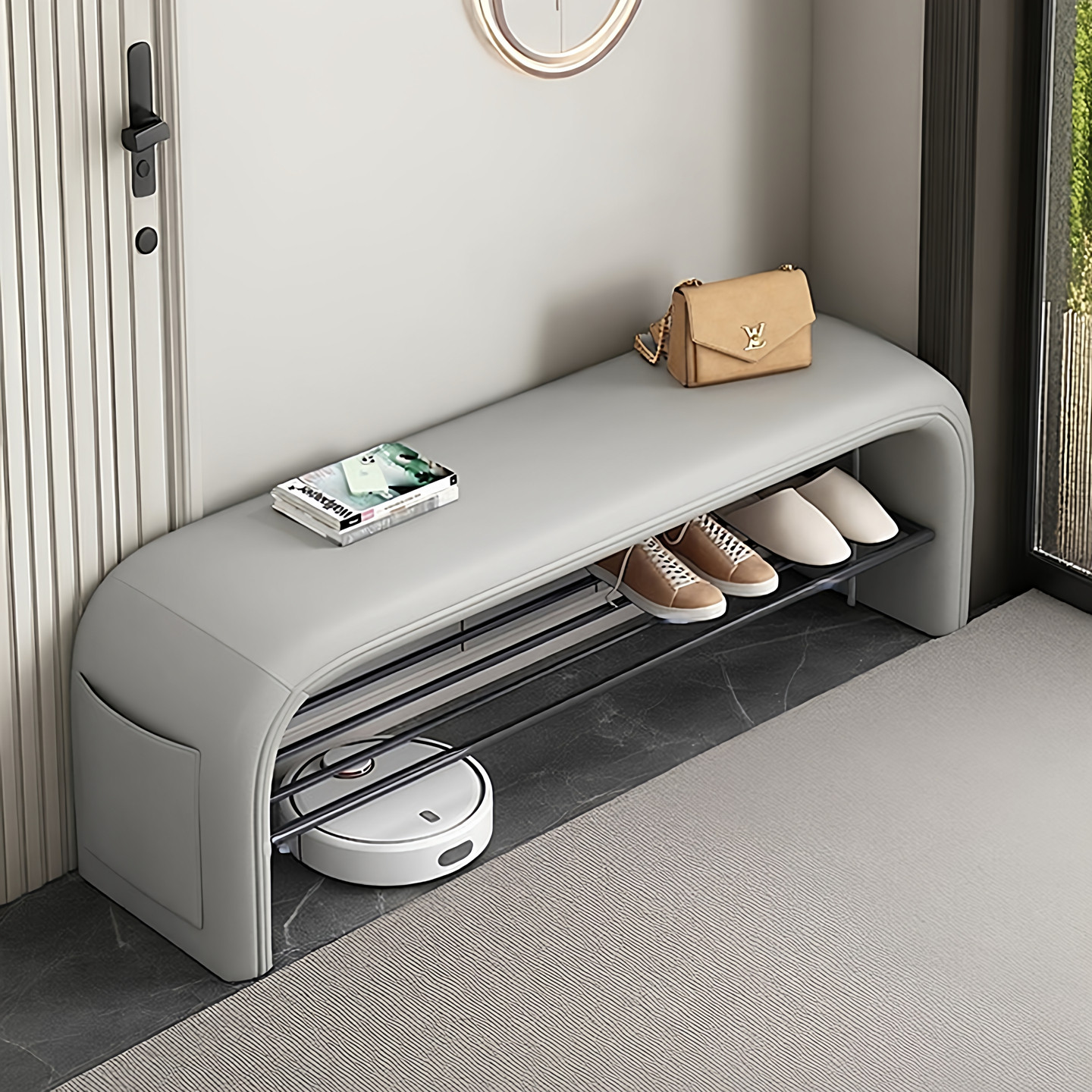 高颜值入户门法式小尺寸猫爪皮