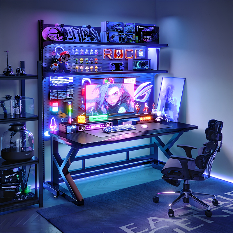 24小时发货碳纤维电竞桌游戏专用