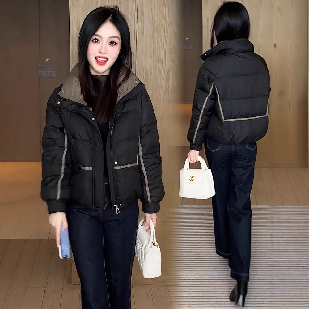 羽绒棉衣棉服女款2025冬装新款巨好看的夹棉外套保暖棉袄面包服