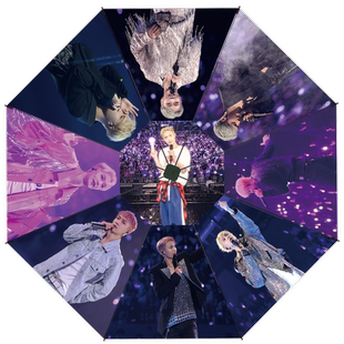 三折叠全自动防晒黑胶晴雨伞遮阳张艺兴lay兴迷应援明星粉丝周边